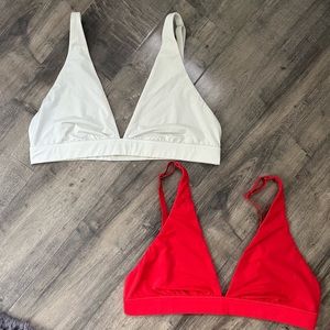 TWO Wundermost Ultra Soft Nulu Triangle Bralette A-D Cups
